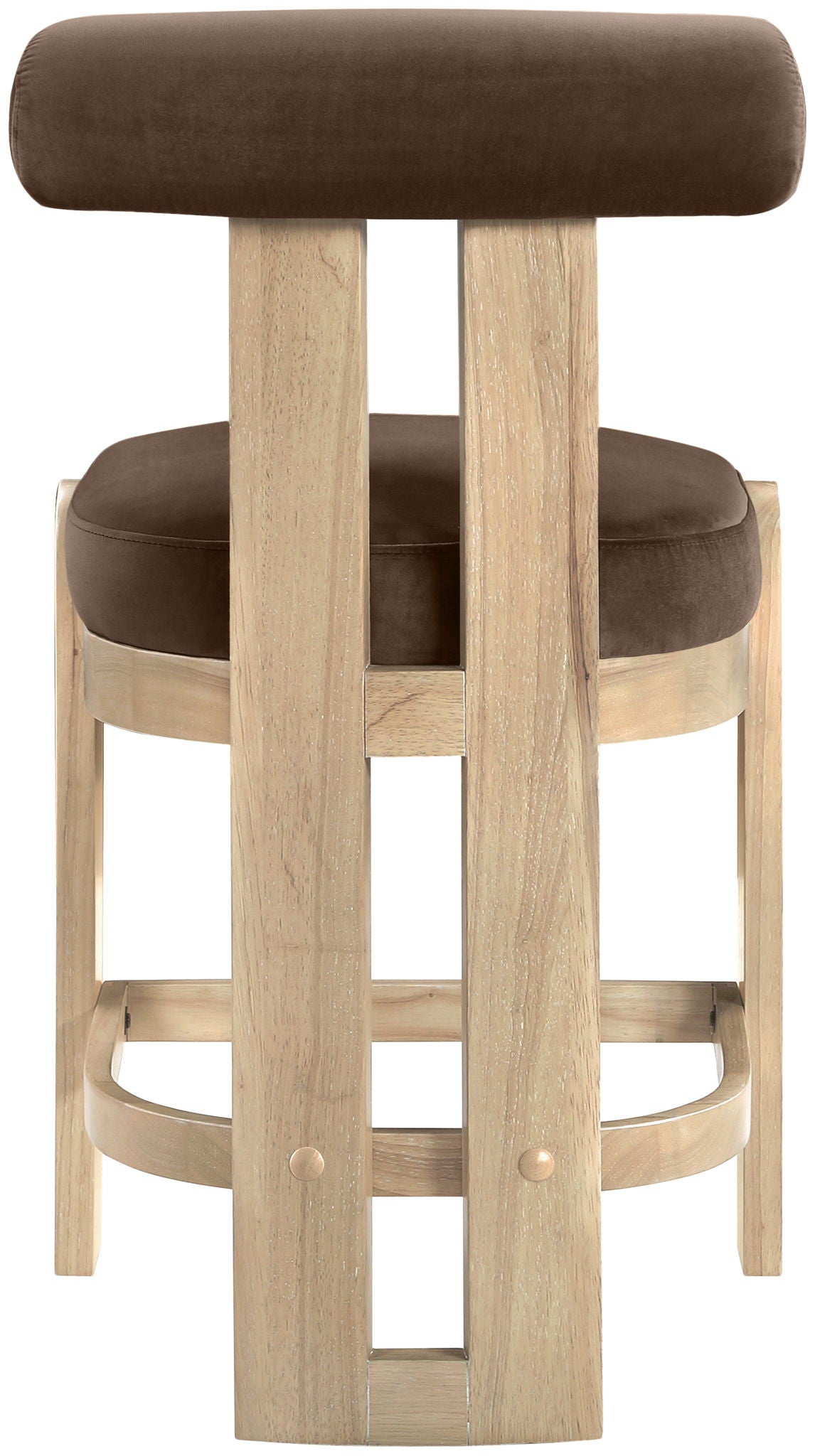 Arienzo - Velvet Performance Fabric Upholstered Counter Stool (Set of 2)