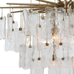 Seeded Shield - 8 Light Chandelier