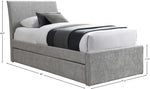 Myles - Chenille Twin Trundle Bed