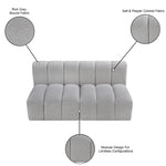 Arc - Boucle Fabric 2 Seats Modular Sofa