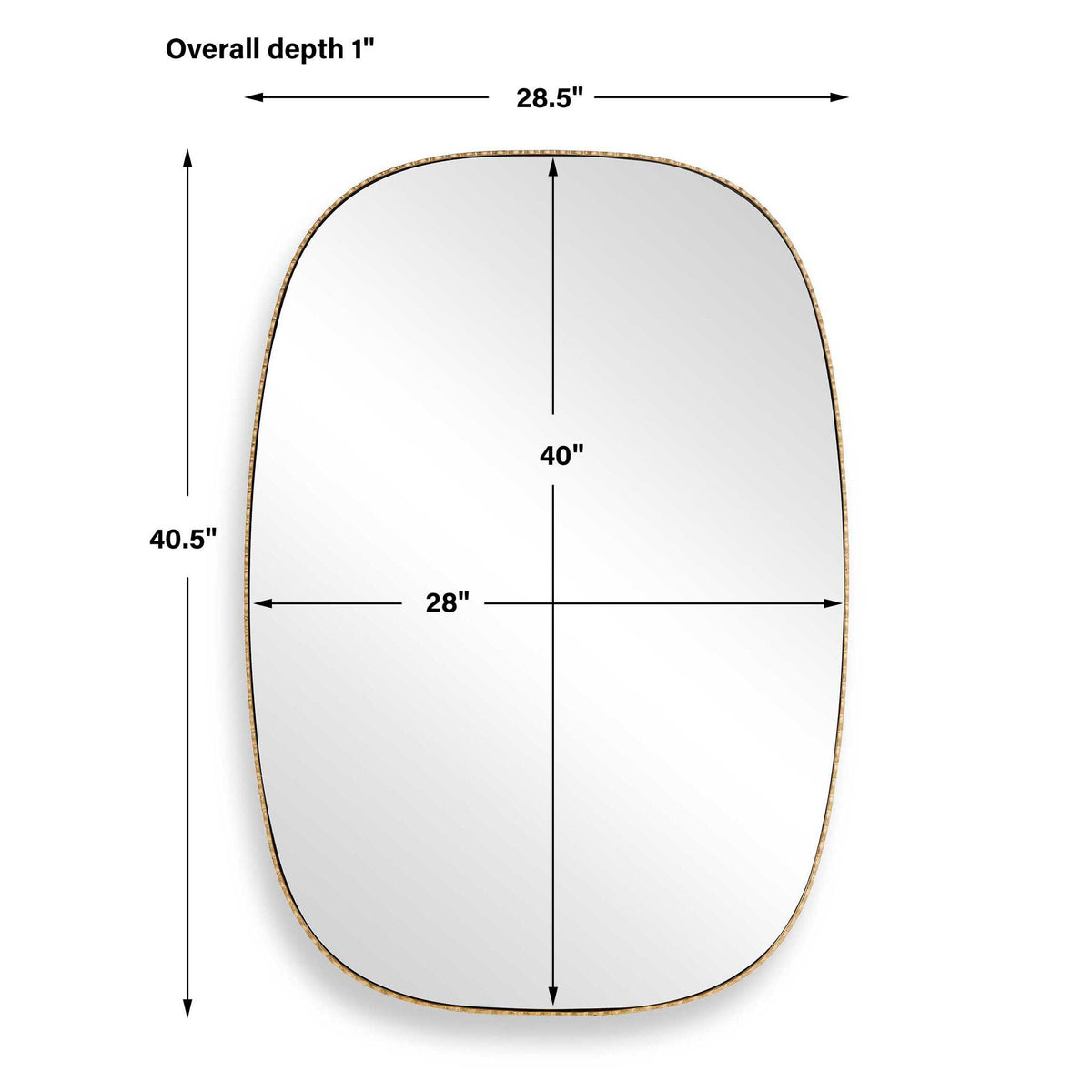 Nidia - Mirror - Antique Gold