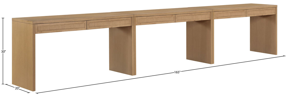 Avro - Solid Wood And Oak Veneer Desk