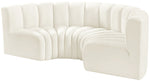 Arc - Velvet 4 Piece U-Shaped Modular Sofa