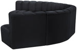 Arc - Velvet 7 Piece U-Shaped Modular Sofa