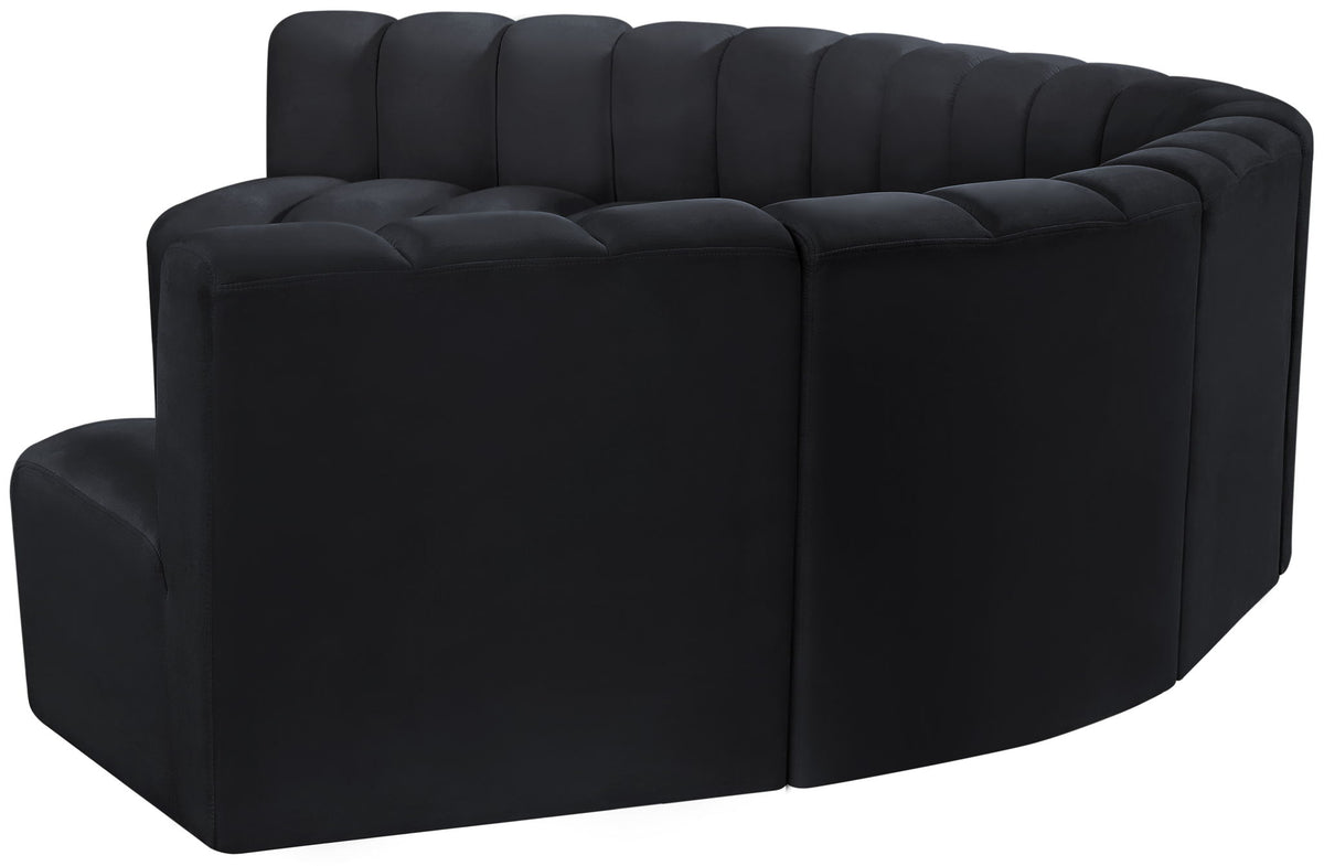 Arc - Velvet 7 Piece U-Shaped Modular Sofa