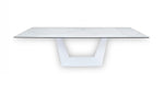 Baldwin - Modern White Ceramic Extendable Dining Table by VIG Furniture - View 2