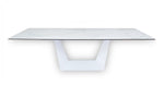 Baldwin - Modern White Ceramic Extendable Dining Table by VIG Furniture - View 7