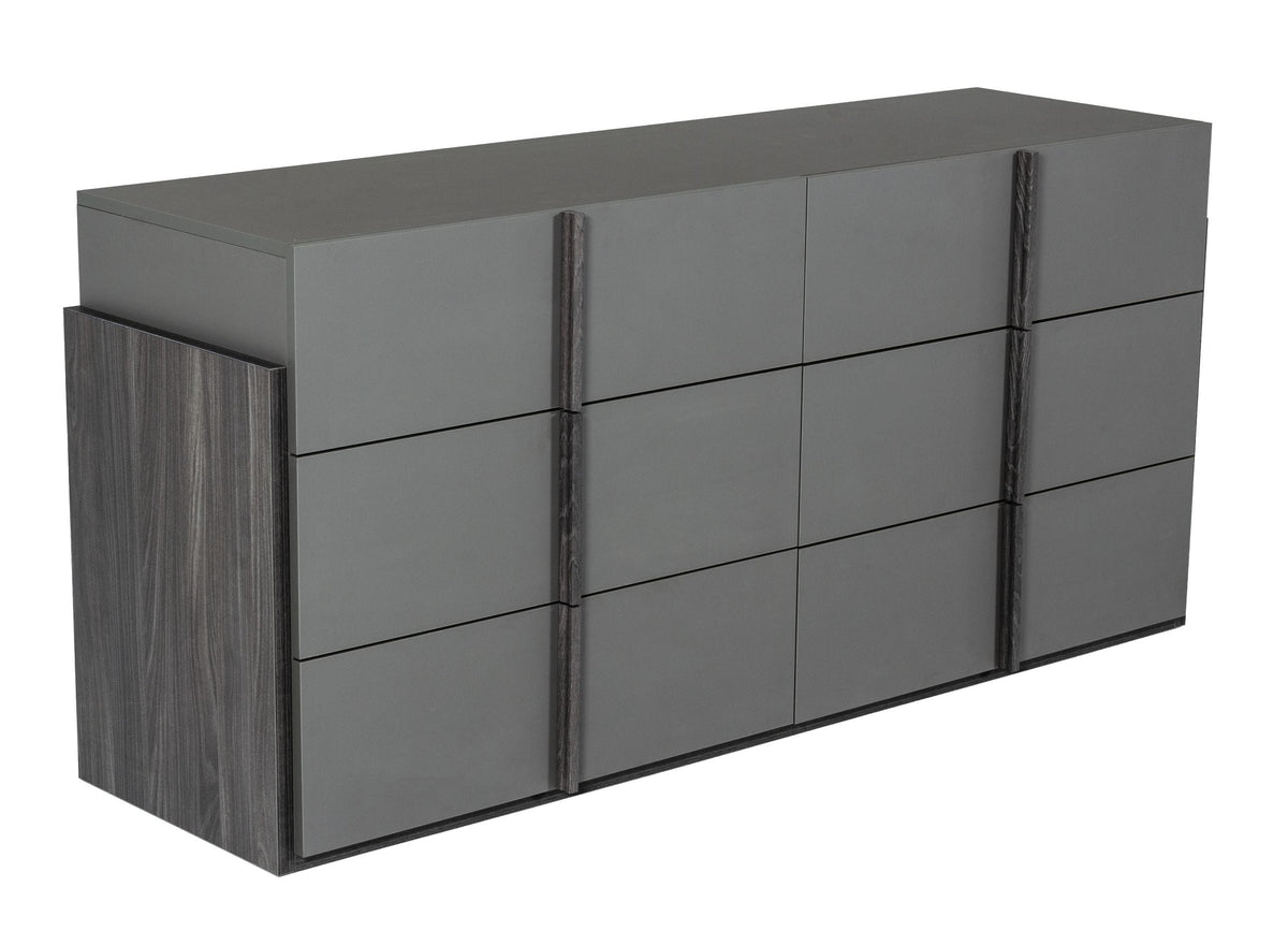 Lucia - Italian Modern Elm and Matte Grey Dresser by VIG Furniture - View 2