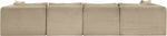 Shaggy - Fabric 6 Piece Modular Sectional With 2 Ottomans