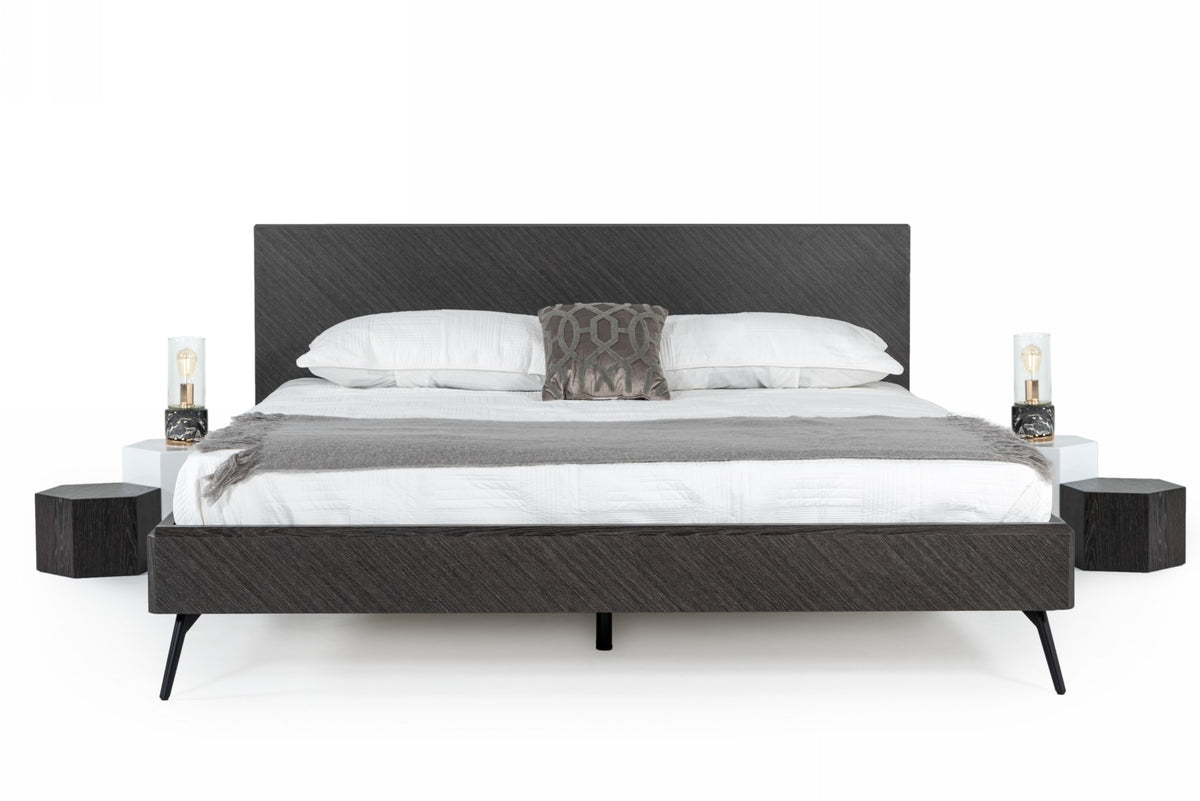 Gaige - Eastern King Modern Grey Elm Bed by VIG Furniture - View 4