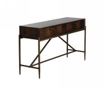 Shane - Modern Acacia & Brass Console Table by VIG Furniture - View 3