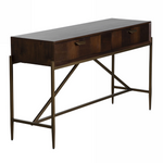 Shane - Modern Acacia & Brass Console Table by VIG Furniture - View 5