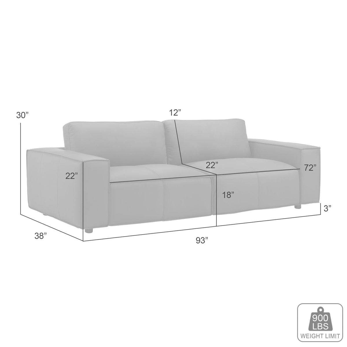 Clayton - Leather Sofa With Track Arms