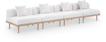 Laguna - 4 Piece 142" Upholstered Outdoor Patio Modular Armless Sofa