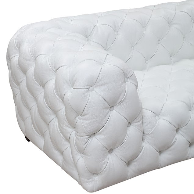 Dexter Transitional White Full Italian Leather Sofa by VIG Furniture - View 6