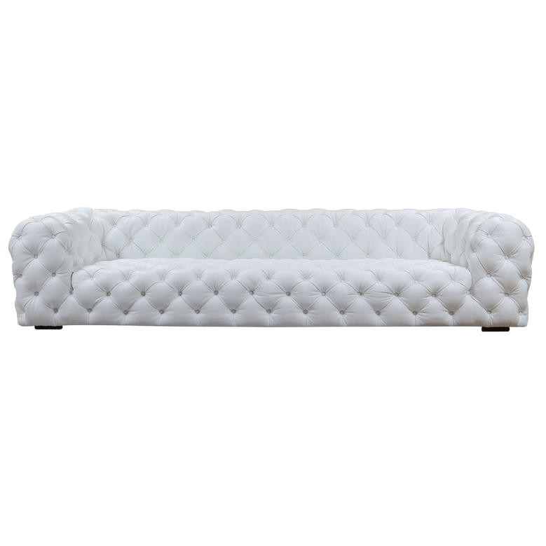 Dexter Transitional White Full Italian Leather Sofa by VIG Furniture - View 1