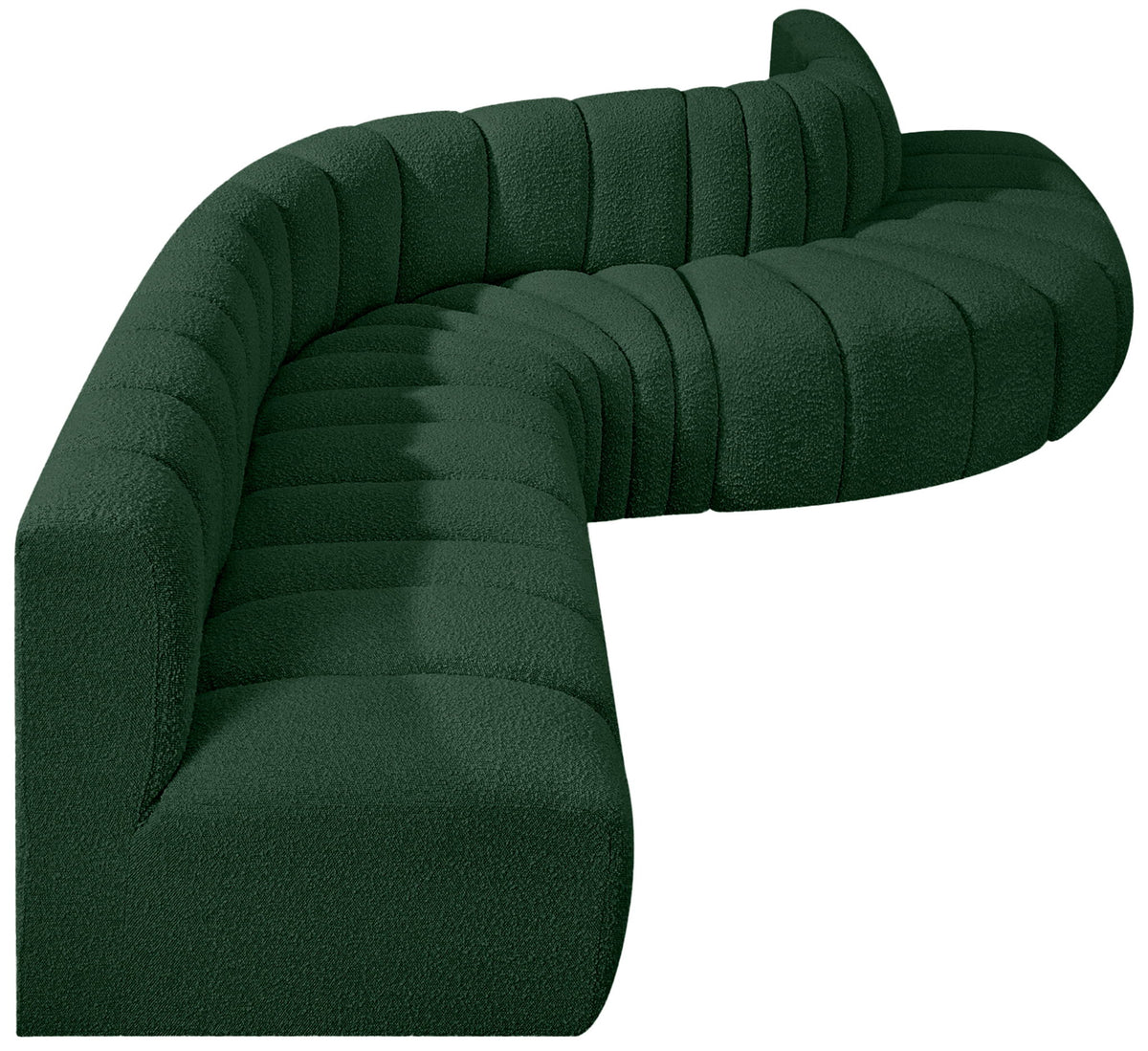 Arc - Boucle Fabric 7 Piece Modular Sofa