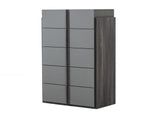 Lucia - Italian Modern Elm and Matte Grey Chest by VIG Furniture - View 2