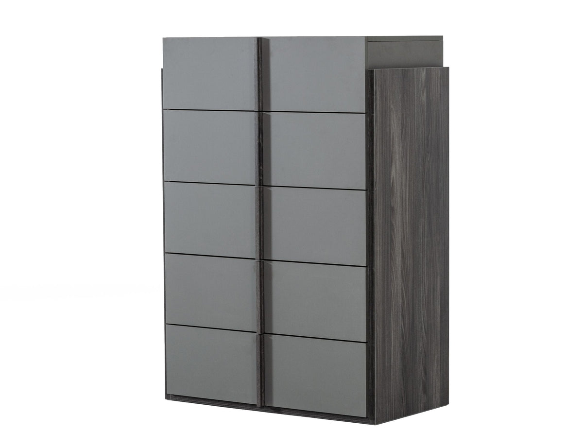 Lucia - Italian Modern Elm and Matte Grey Chest by VIG Furniture - View 2