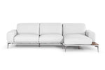 Villeneuve - Modern White Italian Leather Sectional Sofa by VIG Furniture - View 3