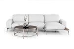 Villeneuve - Modern White Italian Leather Sectional Sofa by VIG Furniture - View 2