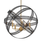 Spherical - 5 Light Pendant - Black