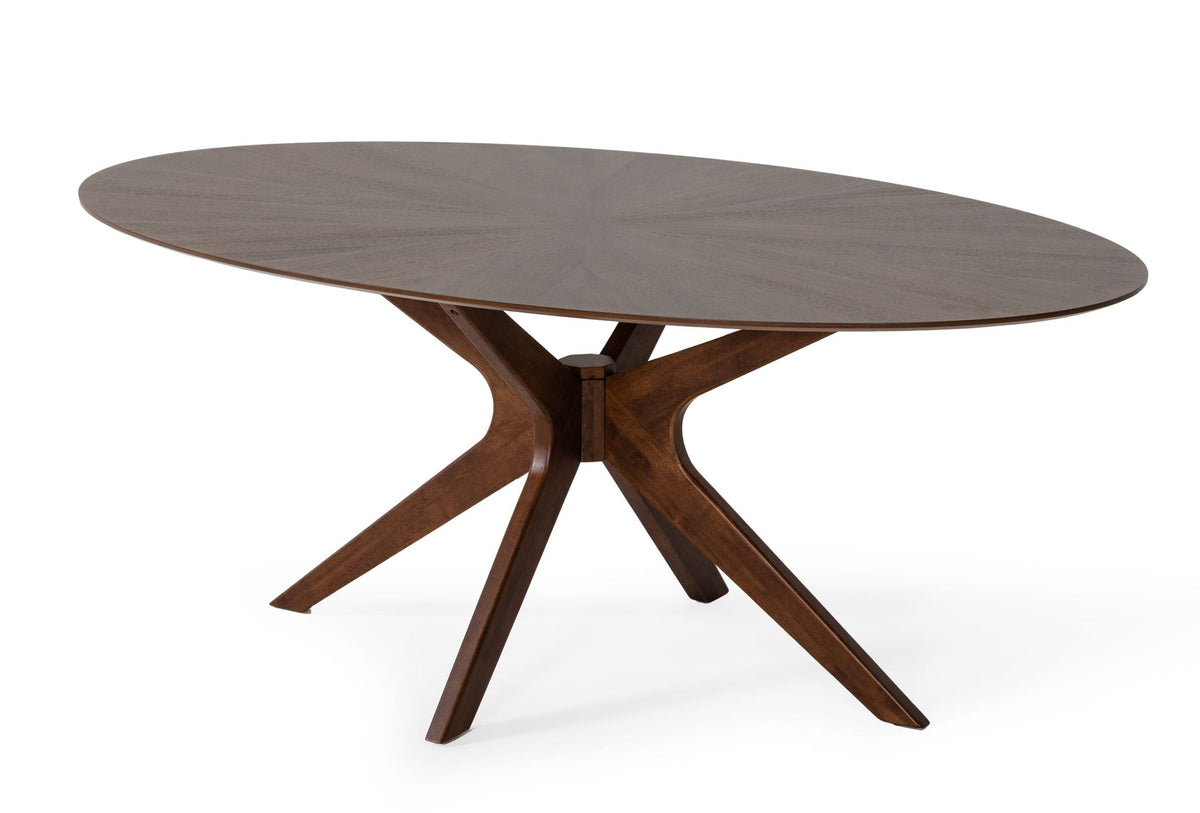 Prospect - Modern Oval Walnut Dining Table by VIG Furniture - View 2