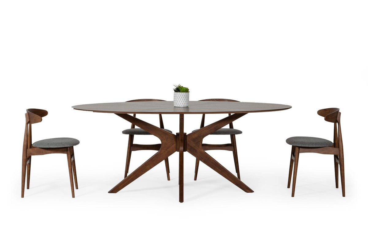 Prospect - Modern Oval Walnut Dining Table by VIG Furniture - View 5