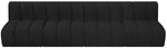 Arc - Boucle Fabric 4 Seats Modular Sofa