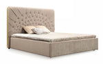 Moontide - Queen Glam Beige Velvet and Brushed Brass Bed by VIG Furniture - View 2