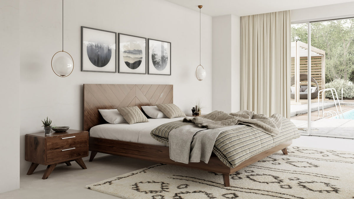 Soren - Modern Walnut Bed by VIG Furniture - View 2