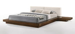 Tokyo - Queen Contemporary Walnut and White Platform Bed by VIG Furniture - View 2