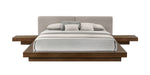 Tokyo - Contemporary Walnut and Grey Platform Bed by VIG Furniture - View 1