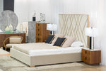 Eldora - Glam Beige Velvet and Brushed Brass Bed by VIG Furniture - View 9