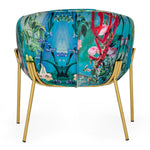 Falco - Contemporary Floral Velvet and Gold Accent Chair by VIG Furniture - View 3