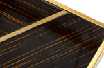 Nolte - Glam Black Zebrawood and Gold Dining Table by VIG Furniture - View 4