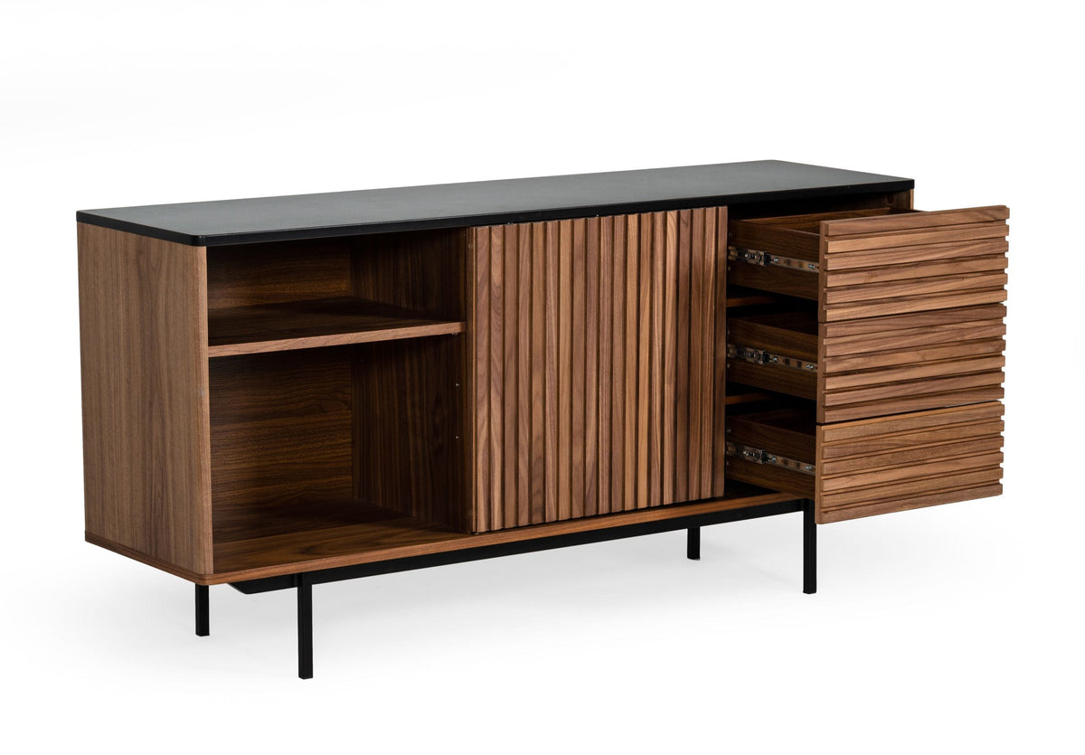 Maggie - Modern Walnut and Grey Buffet by VIG Furniture - View 3
