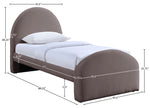 Andaz - Chenille Fabric Upholstered Bed