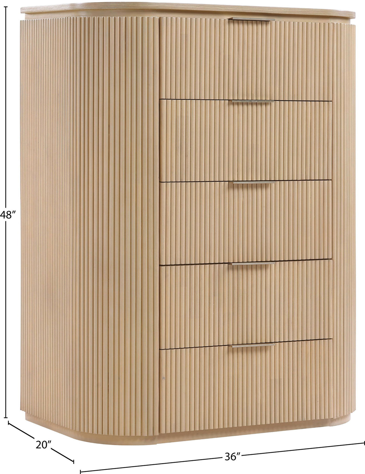 Astrid - Solid Wood And Oak Veneer Chest