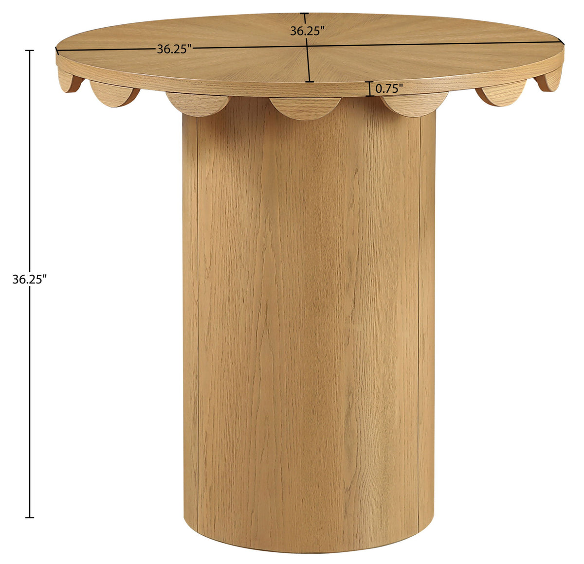 Dahlia - Solid Wood And Natural Cane Table