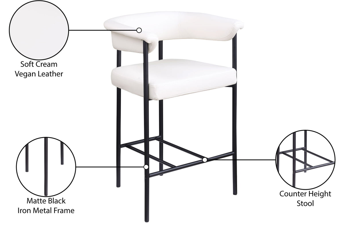 Malin - Faux Leather Counter Stool (Set of 2)