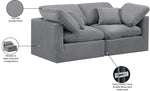 Indulge - Velvet 2 Seat Modular Sofa