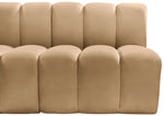 Arc - Velvet 4 Piece U-Shaped Modular Sofa