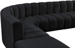 Arc - Velvet 6 Piece Corner Modular Sofa