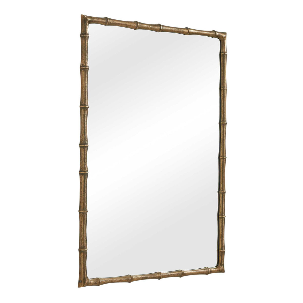 Brass Bamboo - Rectangle Mirror - Brass / Gold