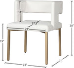 Caleb - Dining Chair with Gold Legs (Set of 2)