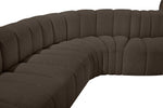 Arc - Boucle Fabric 8 Piece Curved Modular Sofa