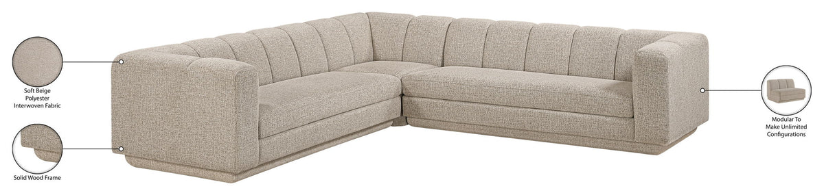 Modari - Sectional - Beige