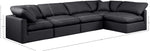 Indulge - Faux Leather 5 Piece Modular Sectional