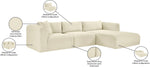 Shaggy - 3 Piece Modular Sectional